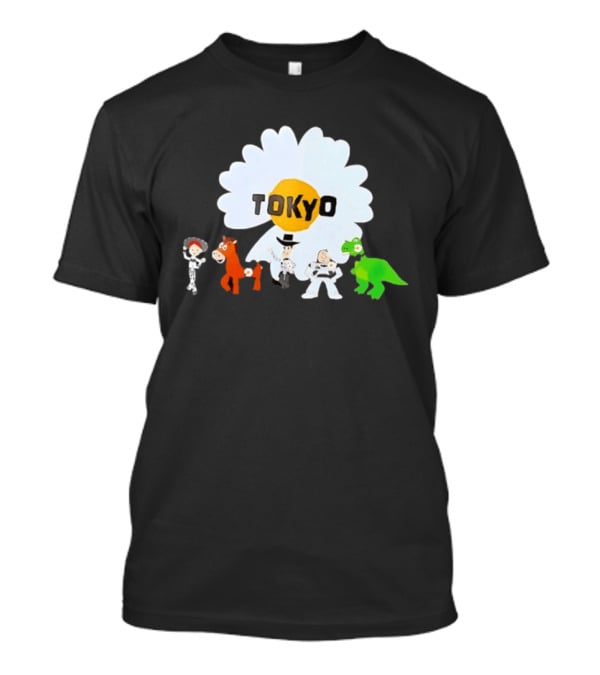 Jessie Bullseye Woody Buzz Lightyear Rex Toy Story Tokyo Flower T-Shirt
