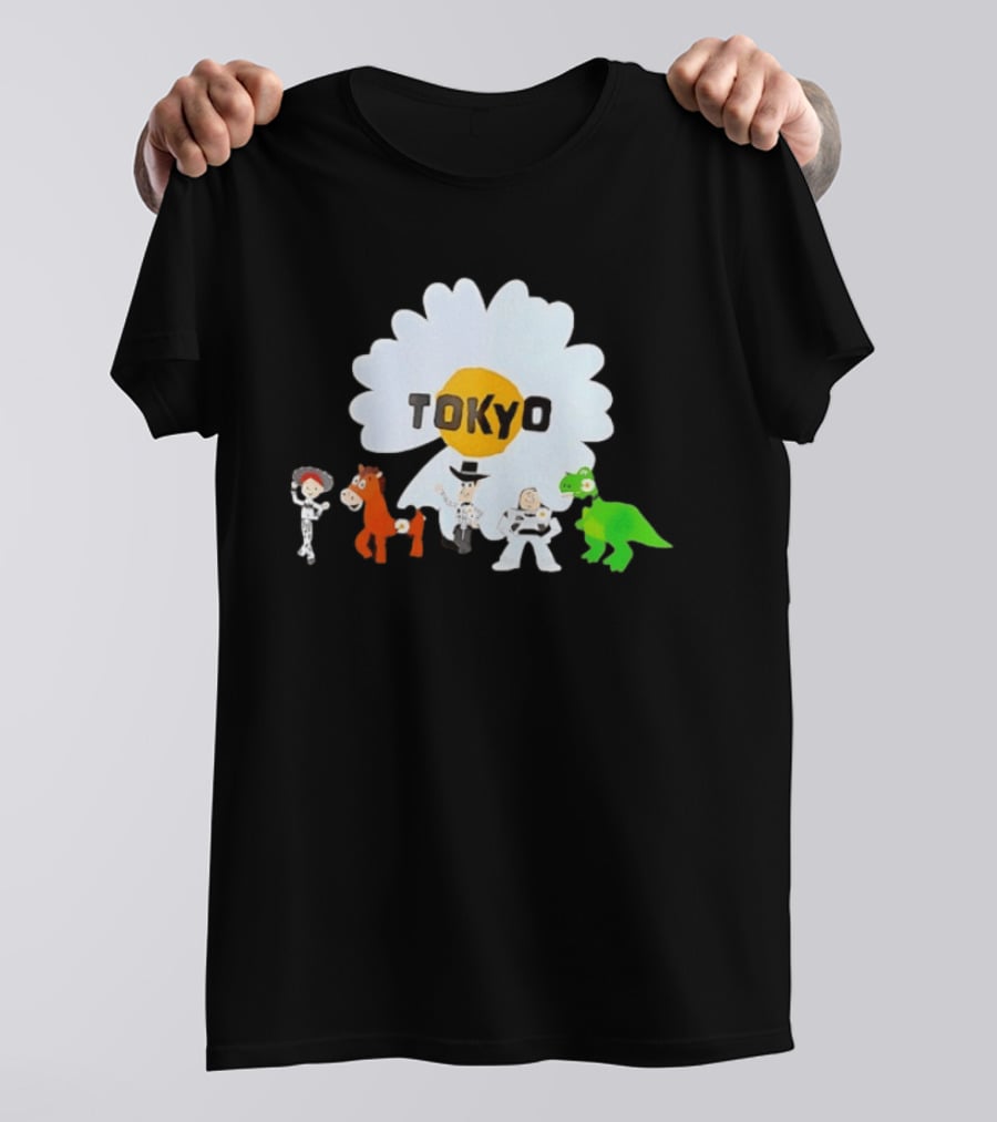 Jessie Bullseye Woody Buzz Lightyear Rex Toy Story Tokyo Flower T-Shirt