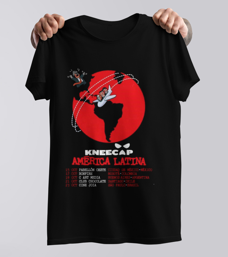Kneecap America Latina Clowns Plane Adventure T-Shirt