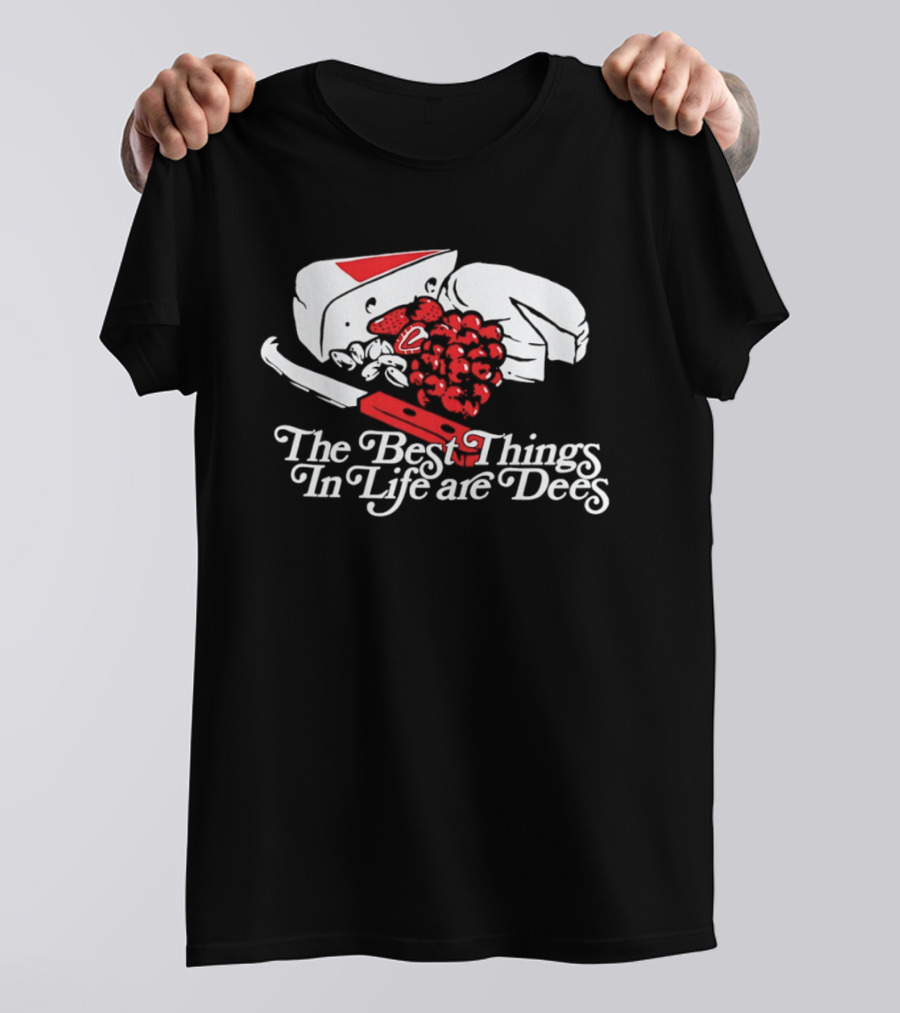 The Best Things In Life Are Dees Cheese And Fruit Comedy T-Shirt