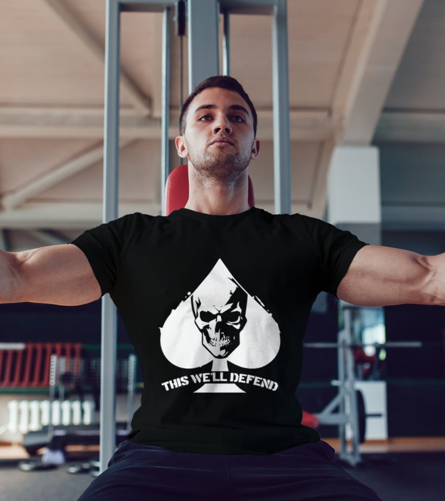 This We'll Defend Skull Spade US Army T-Shirt