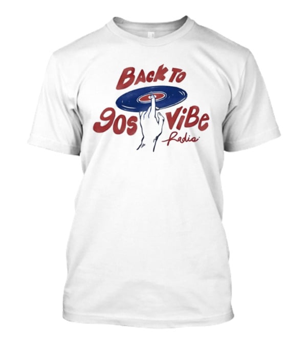 Back To 90s Vibe Radio Spinning Vinyl Hand T-Shirt
