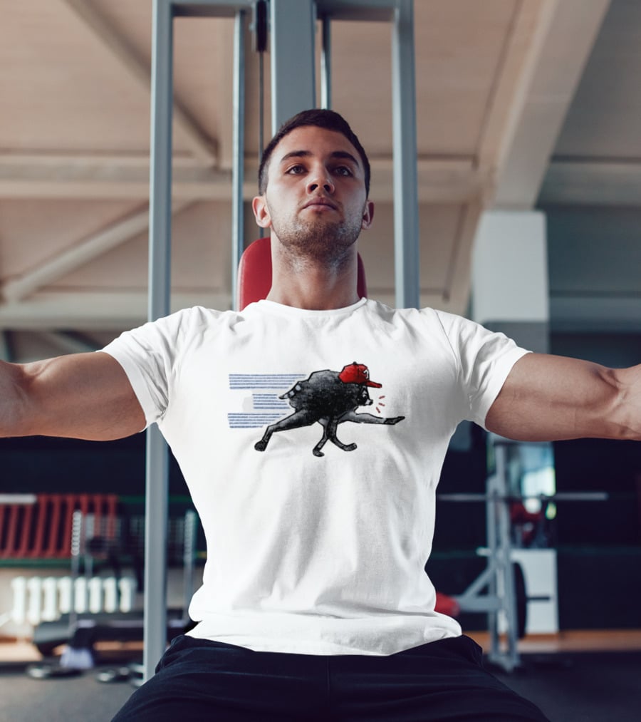 Toronto Blue Jays Baseball Raccoon Wearing Red Cap MLB T-Shirt