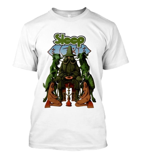 Sleep Band Wizard Hookah Goat Stoner Rock Psychedelic T-Shirt