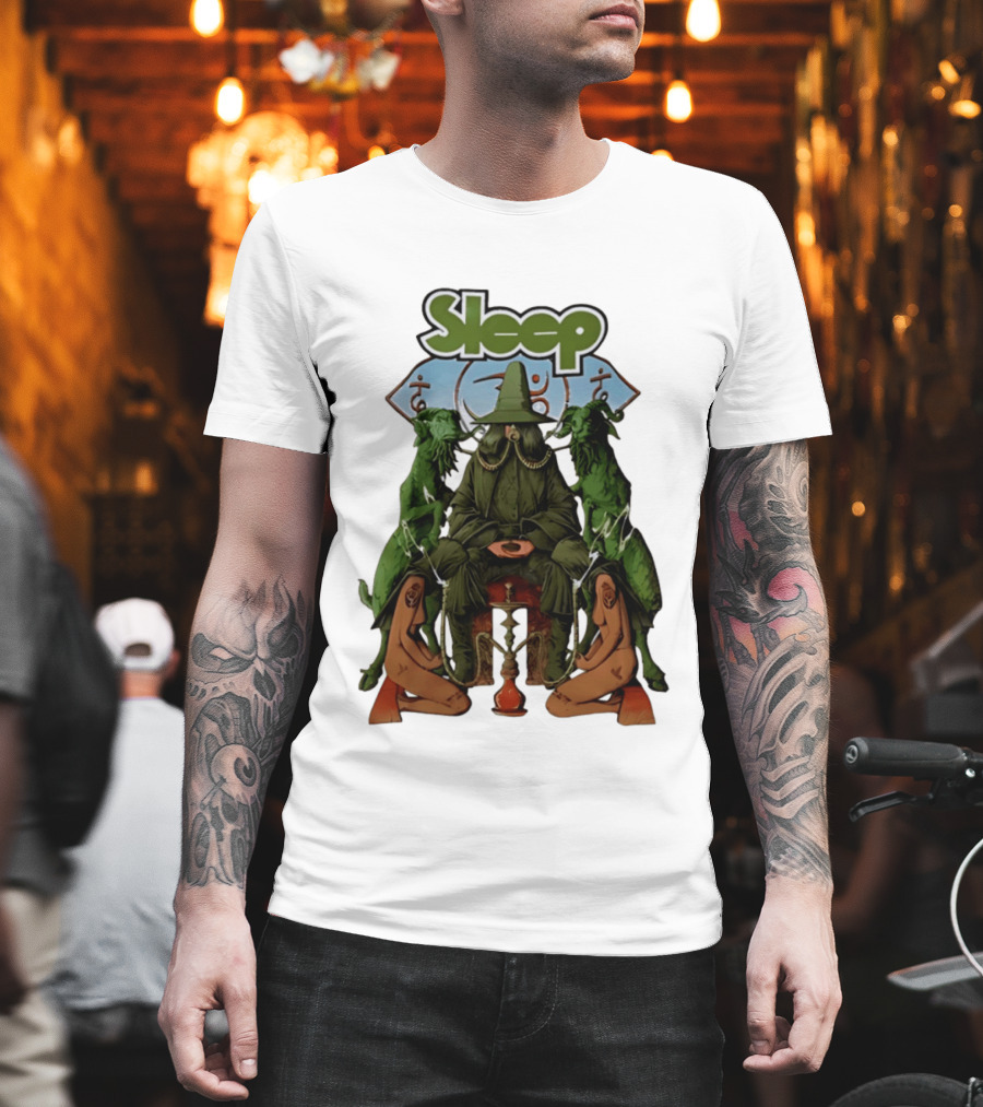 Sleep Band Wizard Hookah Goat Stoner Rock Psychedelic T-Shirt