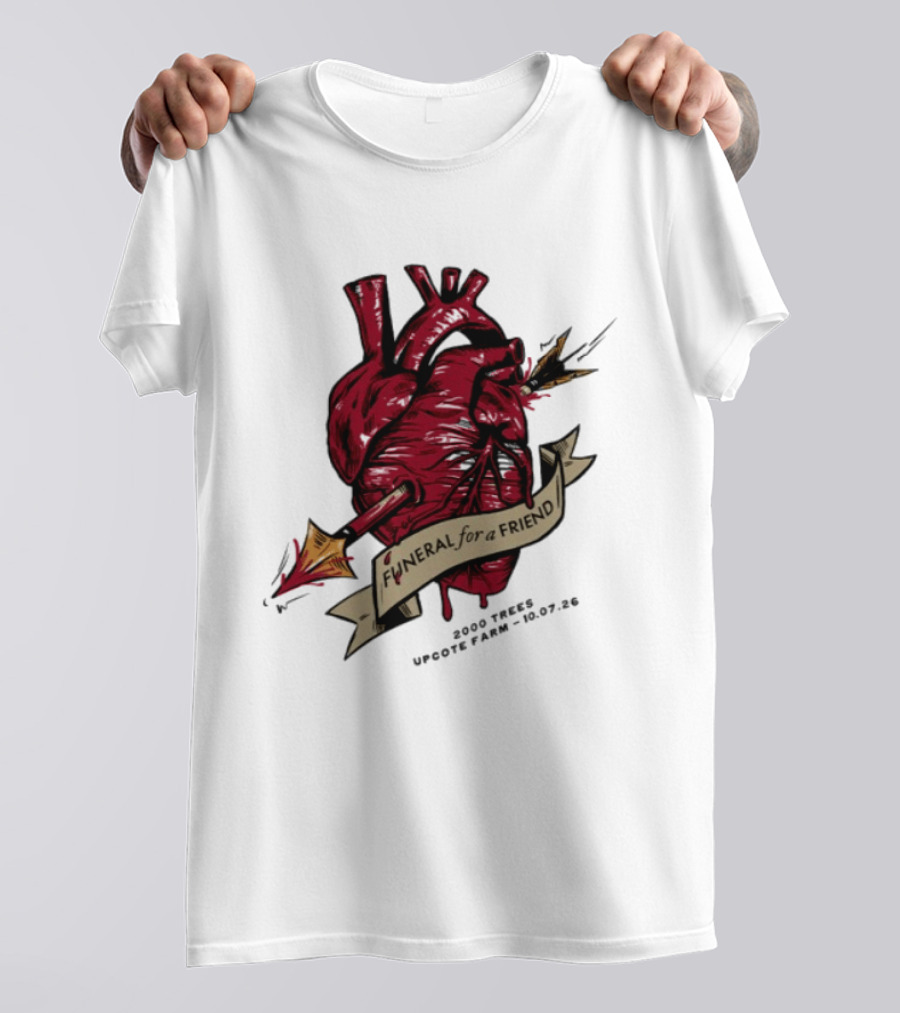 Funeral For A Friend Heart 2008 Those Upon Hope 25.02.08 T-Shirt