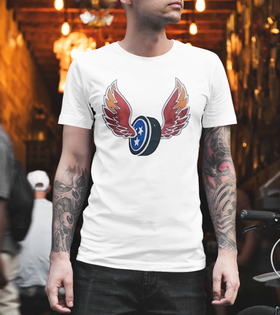 Tennessee Winged Puck Stars Hockey T-Shirt