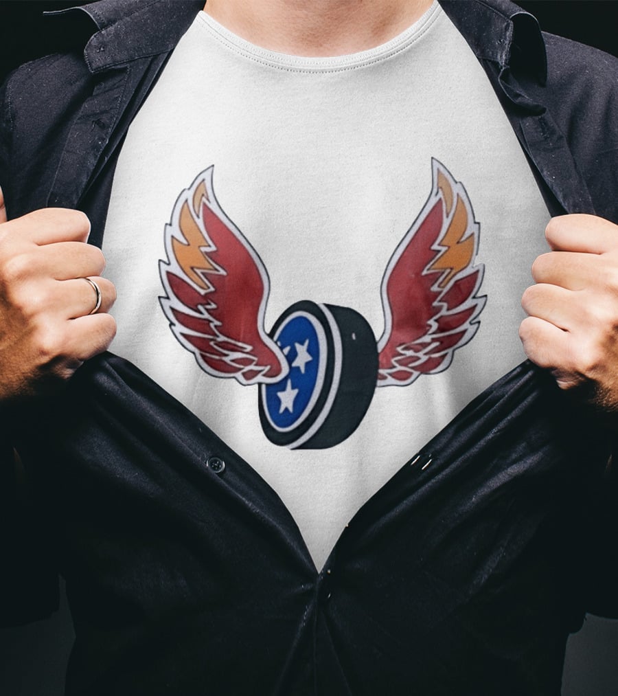 Tennessee Winged Puck Stars Hockey T-Shirt