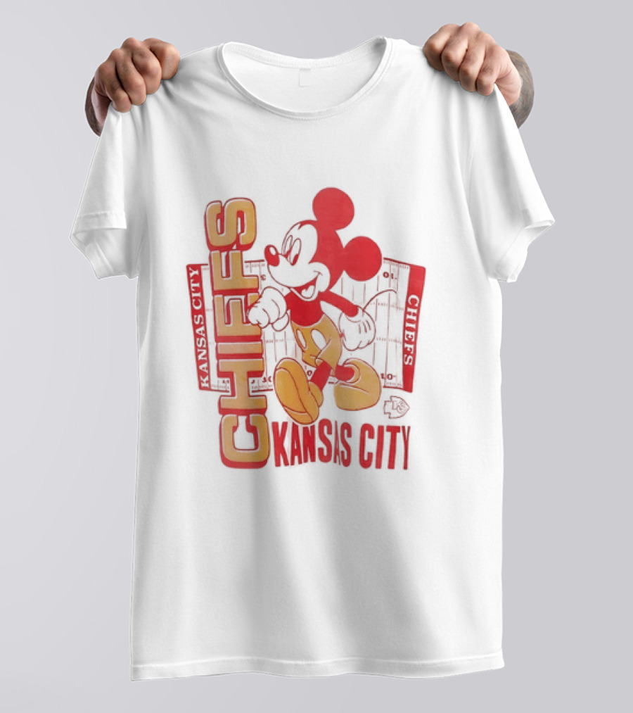 Kansas City Chiefs Mickey Mouse Authentic Fan T-Shirt