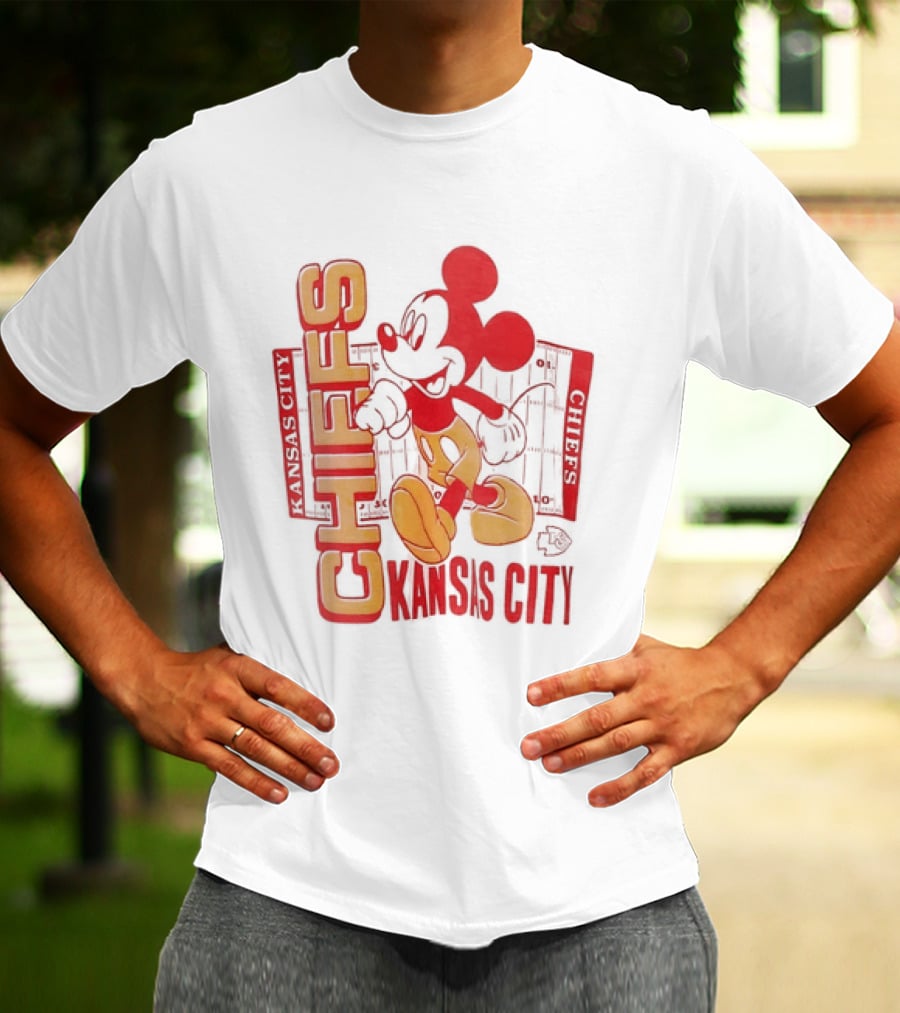 Kansas City Chiefs Mickey Mouse Authentic Fan T-Shirt