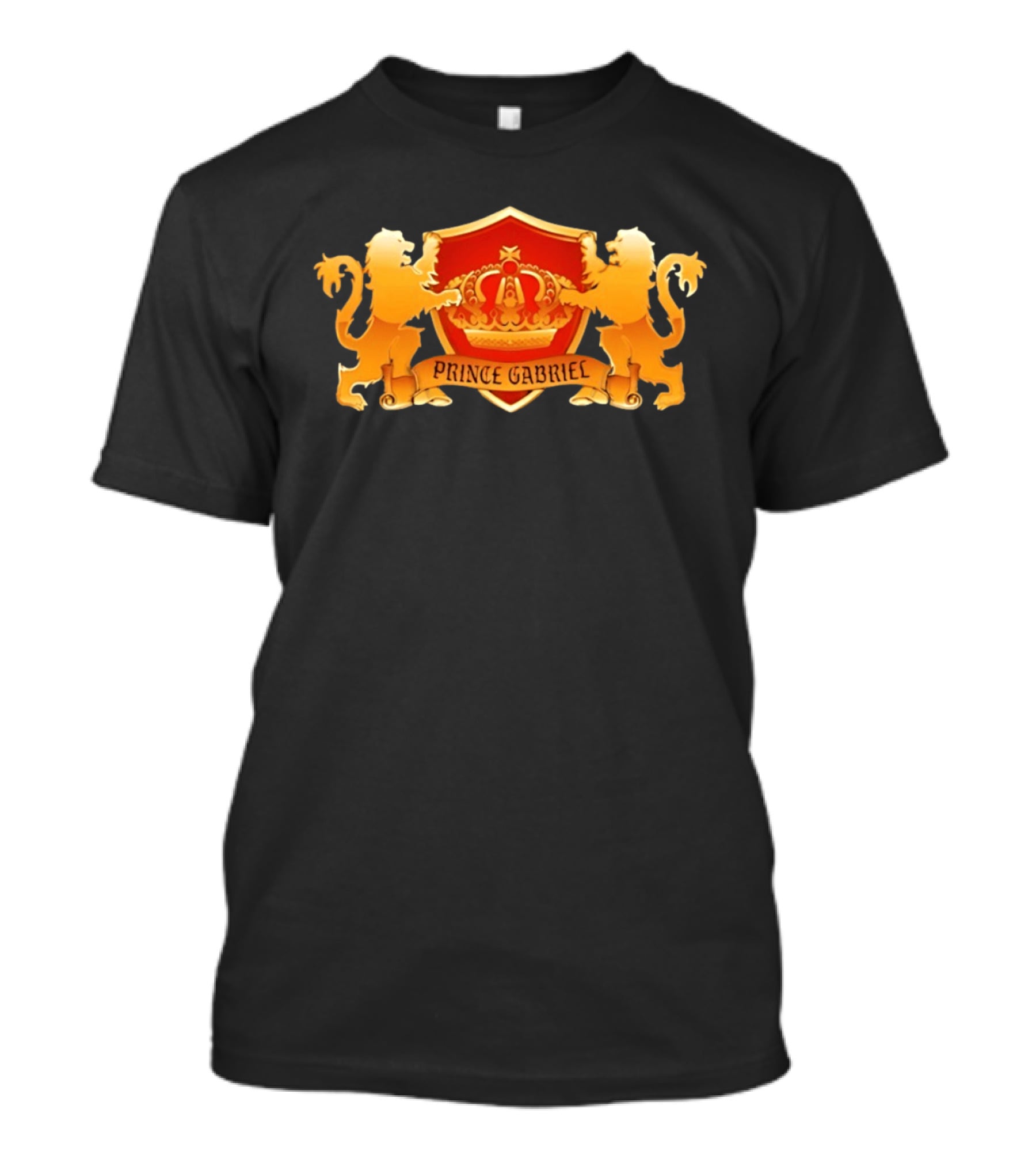 Prince Gabriel Regal Crown Emblem With Golden Lions T-Shirt