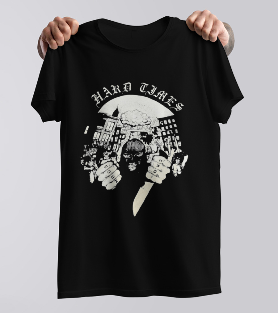 Hard Times Swags Cro Urban Masked Knife Figure Streetwear T-Shirt