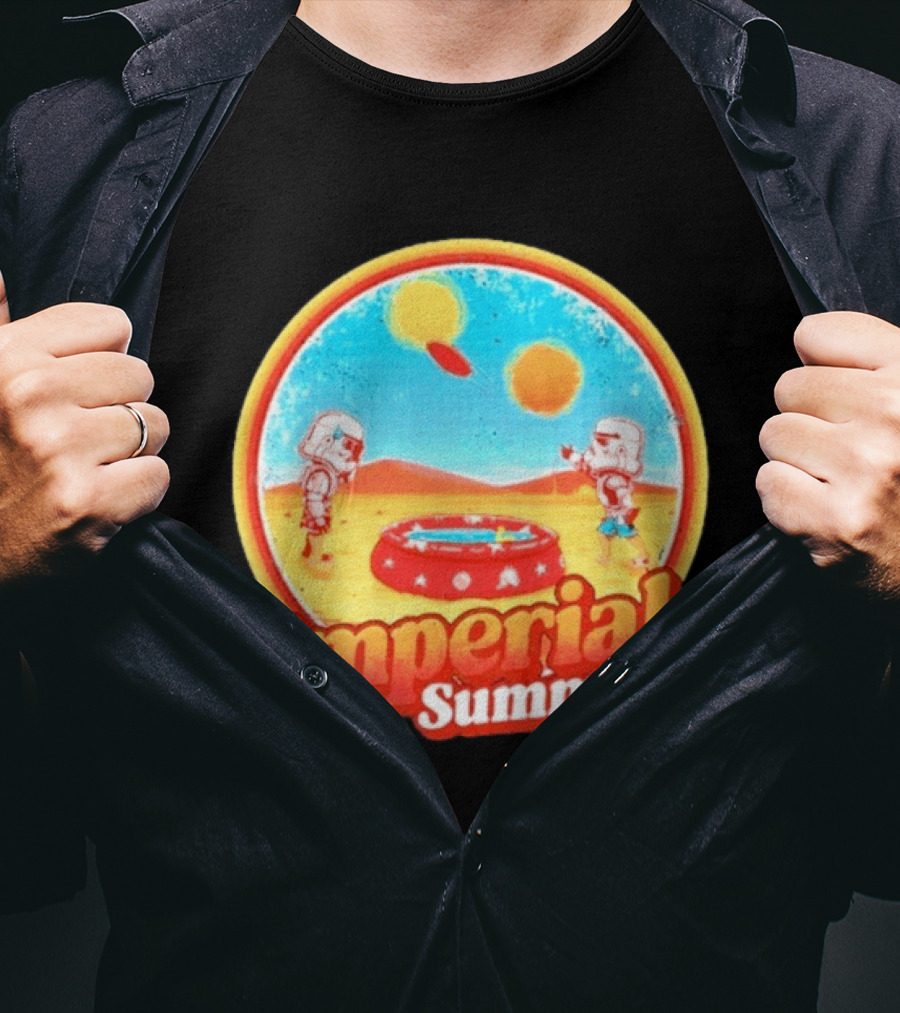 Summer Fun Star Wars Stormtrooper Imperial Beach Scene T-Shirt