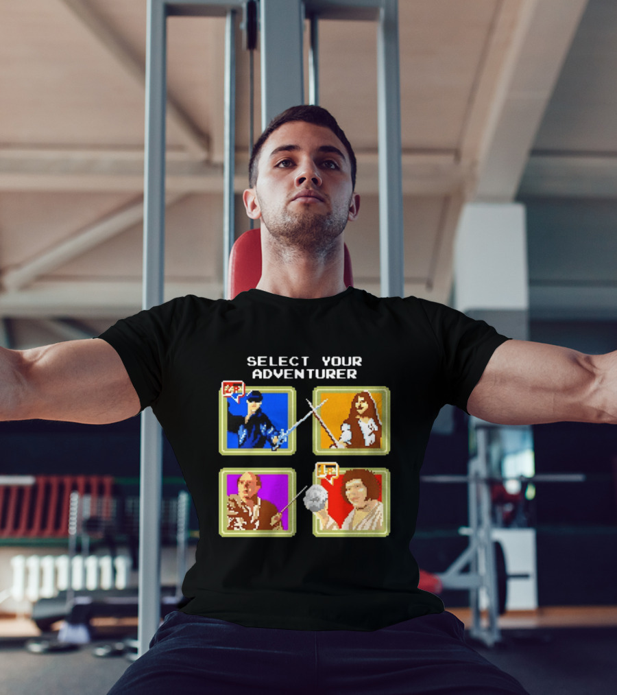 Select Your Adventurer Westley Inigo Montoya Vizzini Fezzik The Princess Bride Pixel T-Shirt