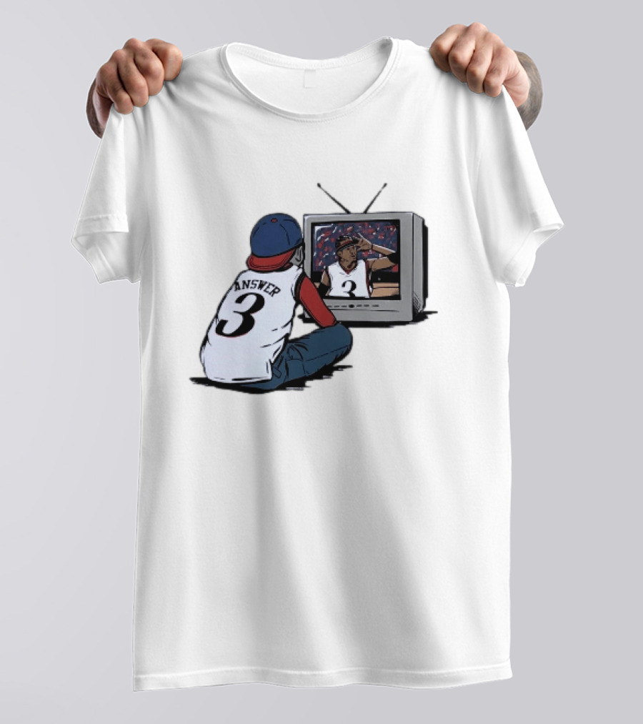 Allen Iverson 76ers Number 3 The Answer NBA Legend T-Shirt