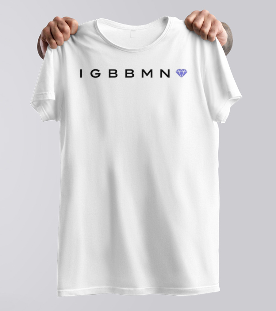 IGBBMN Diamond Minimalist Blue Gem T-Shirt