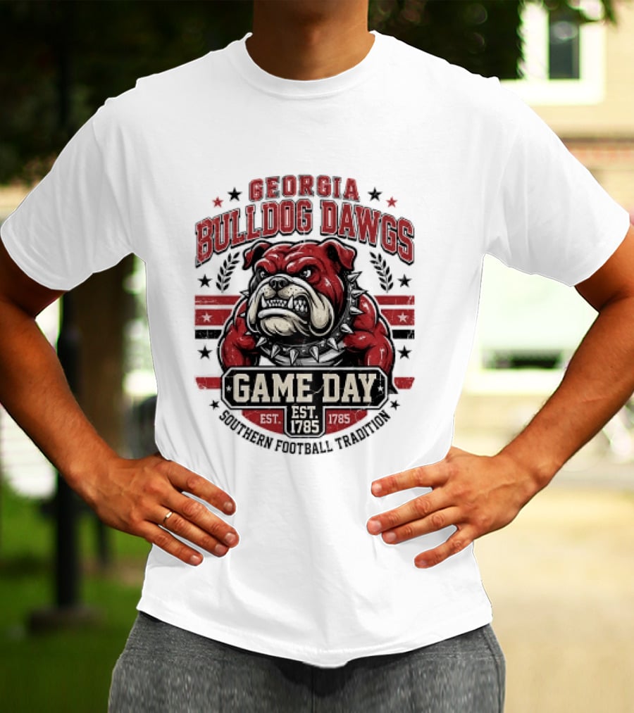 Georgia Bulldog Dawgs Game Day Tradition Est 1785 T-Shirt