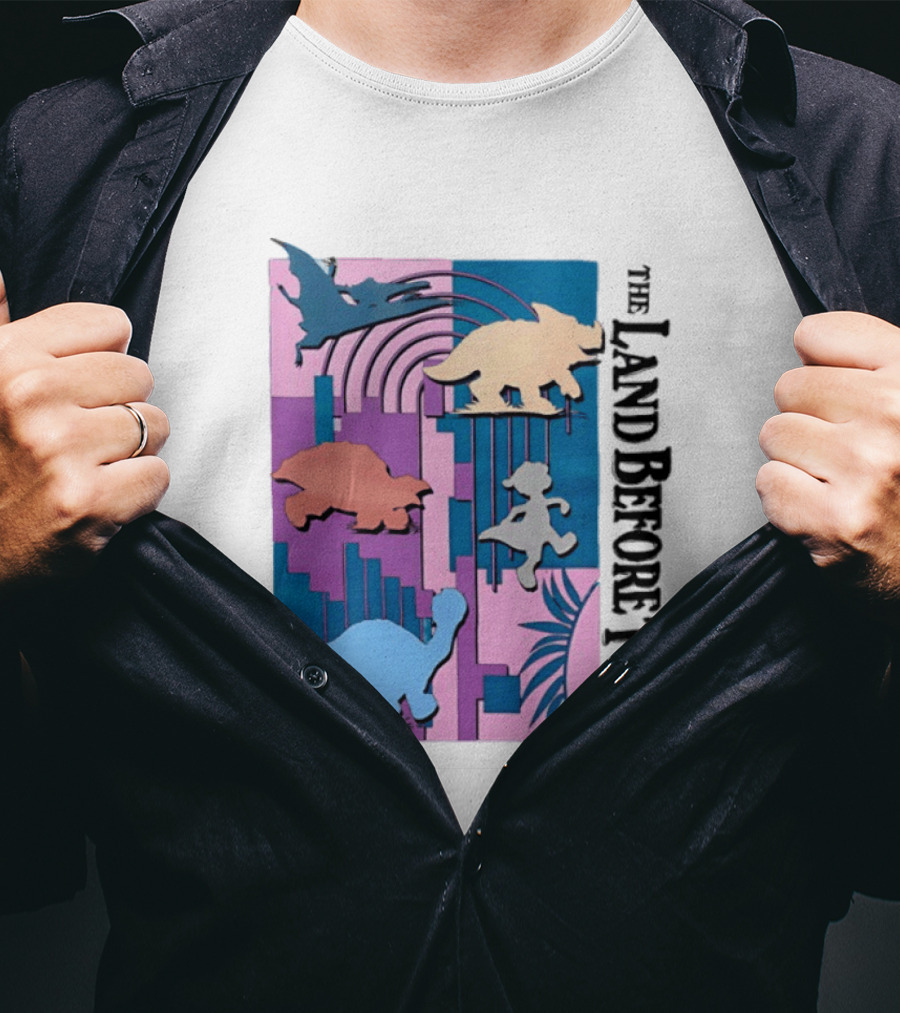 The Land Before Time Littlefoot Cera Petrie Ducky Spike T-Shirt