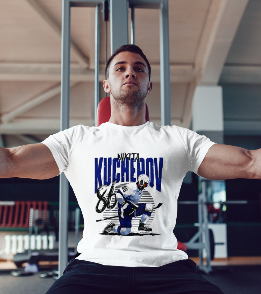 Nikita Kucherov 86 Tampa Bay Lightning Hockey Celebration T-Shirt