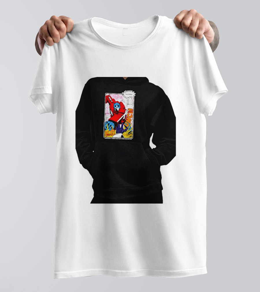 Optimus Prime Transformers Pow Krunch Comic T-Shirt