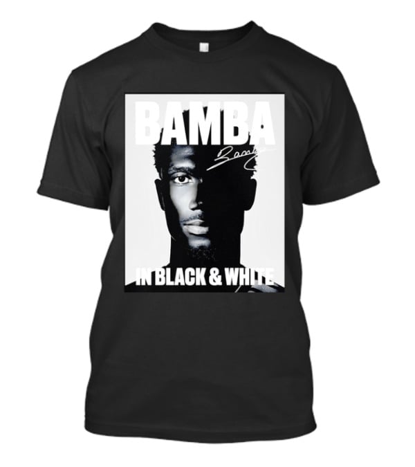 Bamba Signature Black And White NBA Basketball T-Shirt