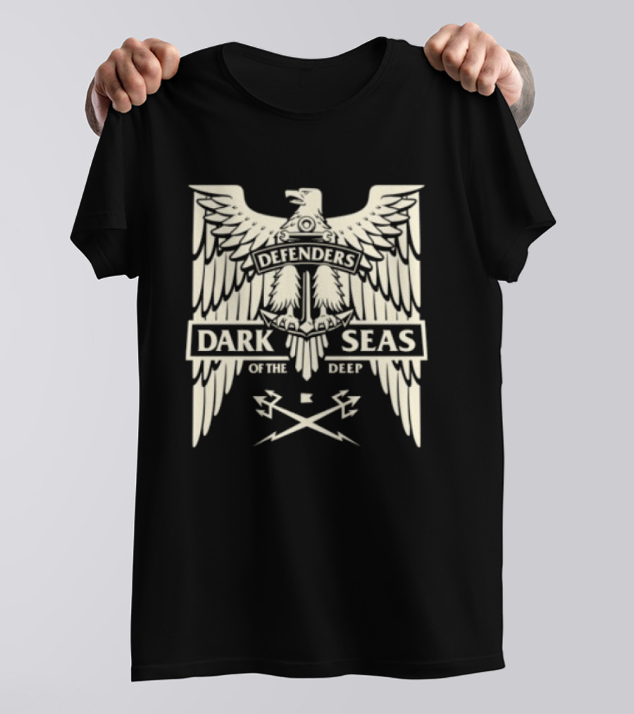 Dark Seas Defenders Of The Deep Homeland Stock LS Black T-Shirt