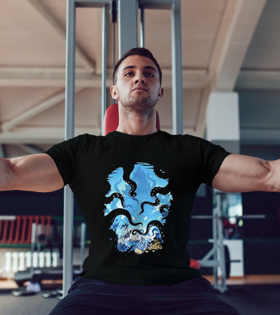 Dungeons And Dragons Kraken Nautical Sea Creature RPG Fantasy T-Shirt