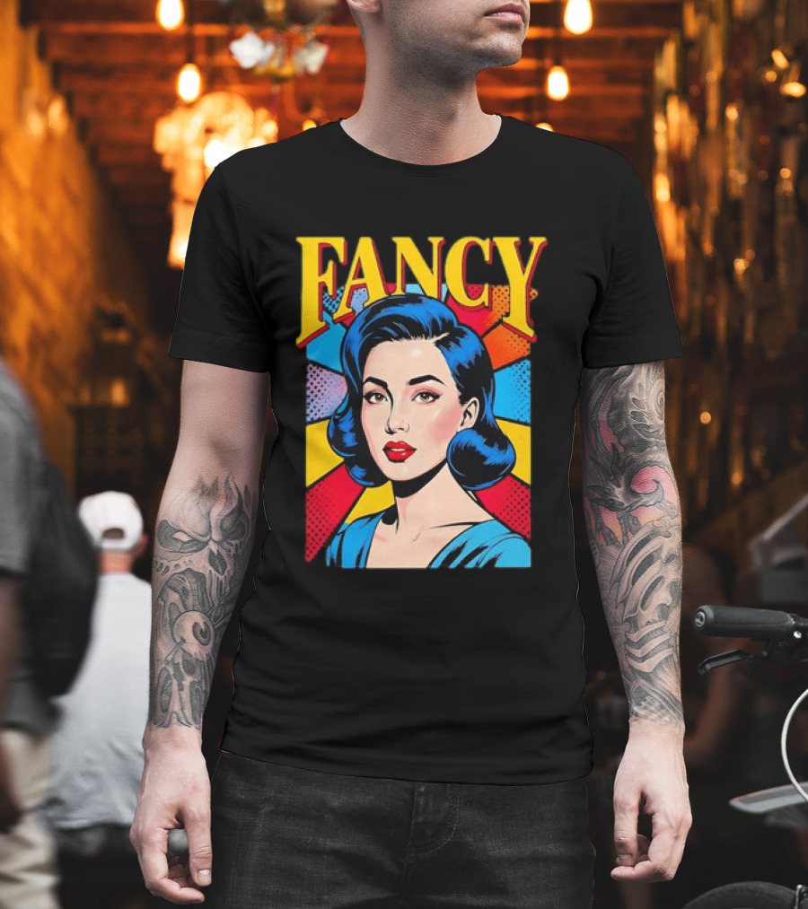 Fancy Pop Art Comic Woman T-Shirt