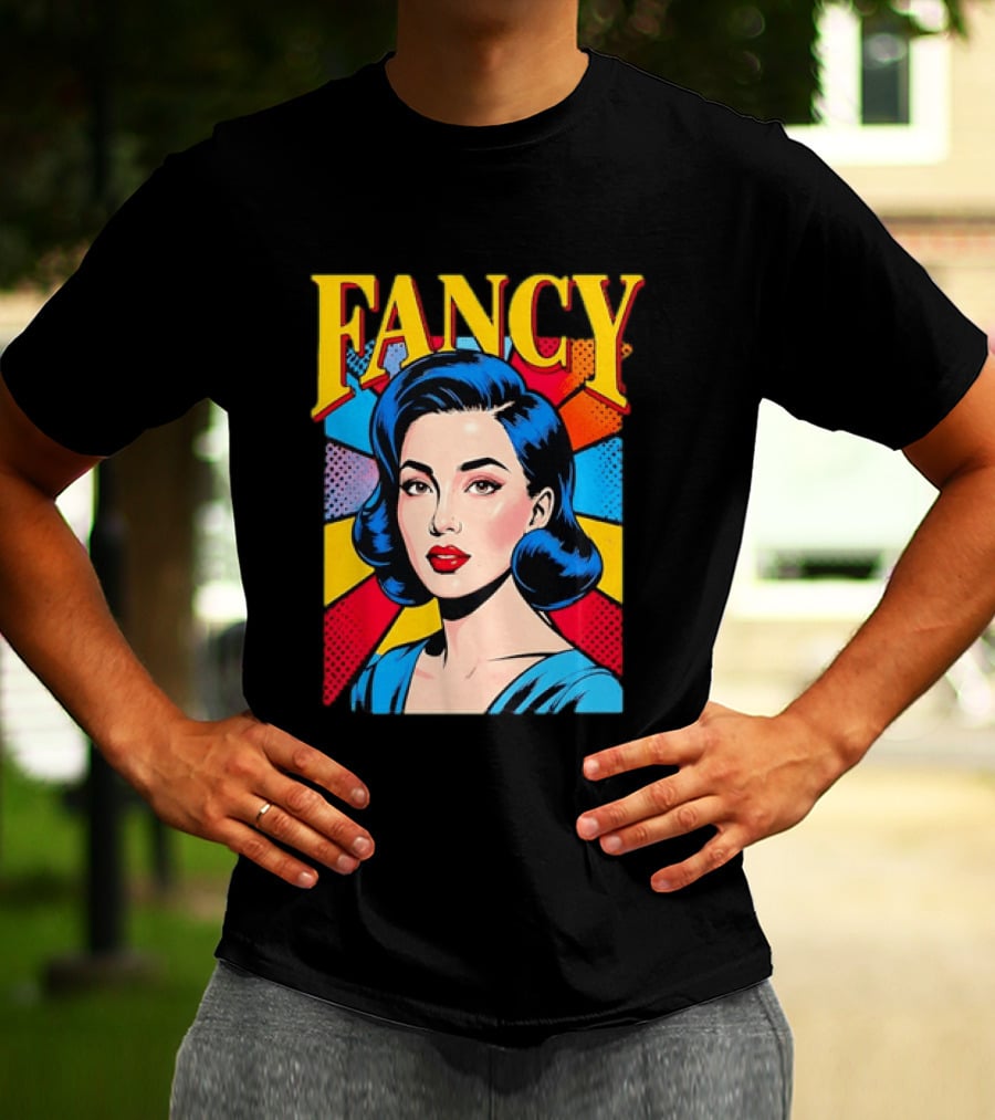 Fancy Pop Art Comic Woman T-Shirt
