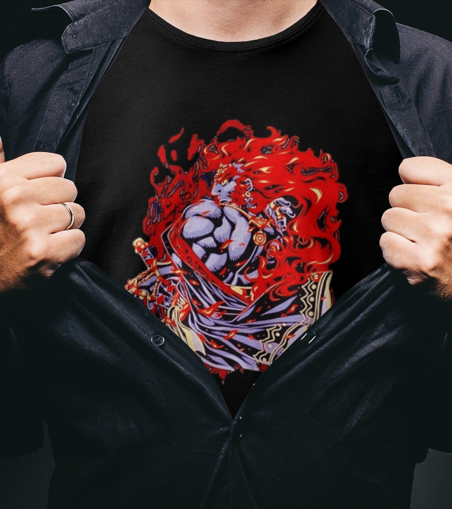 Ganondorf The Legend Of Zelda Dark King Of Gerudo Desert Fire Power T-Shirt