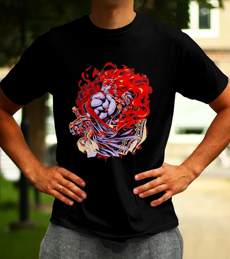 Ganondorf The Legend Of Zelda Dark King Of Gerudo Desert Fire Power T-Shirt