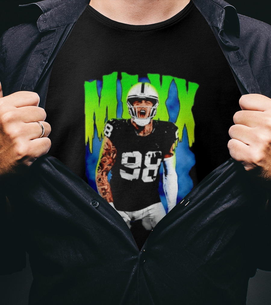 Maxx Crosby 98 Las Vegas Raiders Football Player Jersey T-Shirt