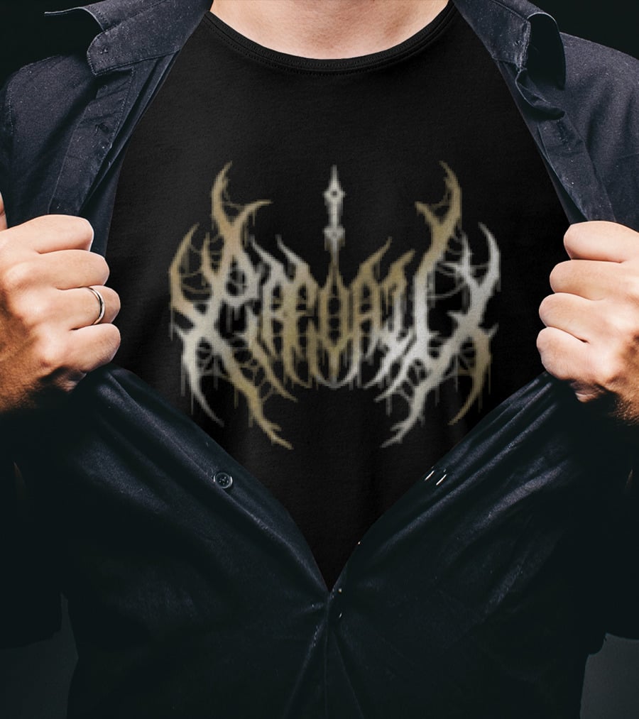 I Prevail Store Born To Suffer Foil Pullover Black Curved Tribal T-Shirt
