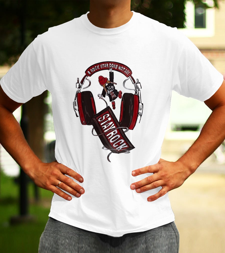 Stay Rock A Rock Star Does Not Age Music Lover T-Shirt