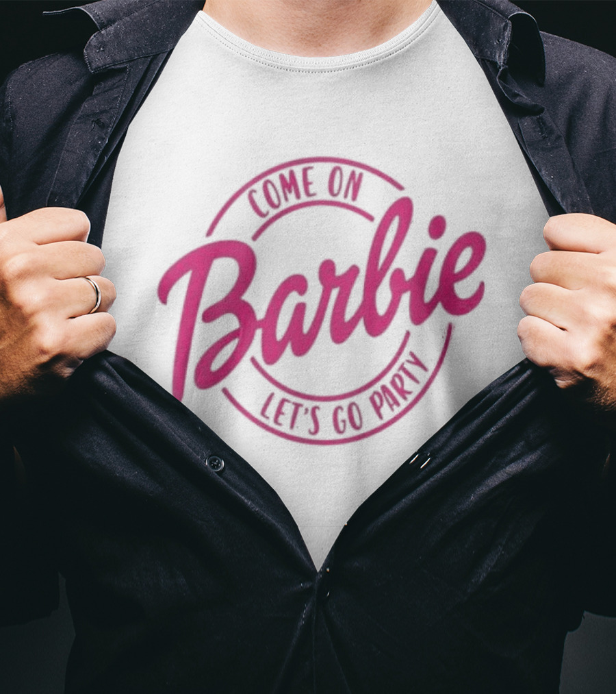 Come On Barbie Let's Go Party Pink T-Shirt