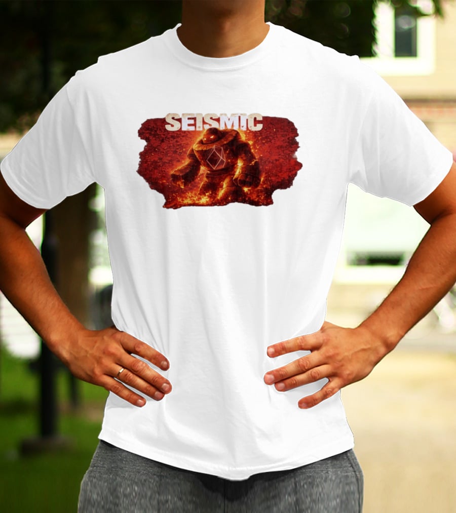 Seismic Magnitude Lava Golem Erupts With Power T-Shirt