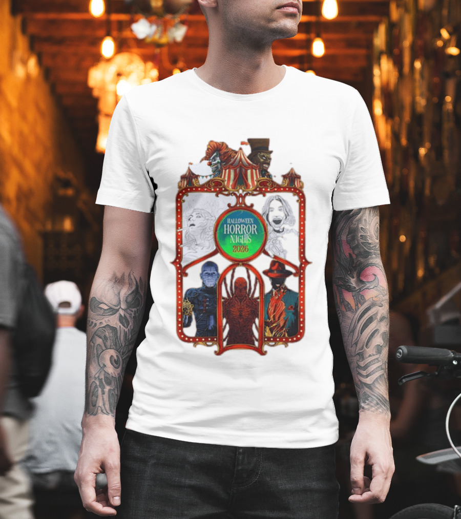 Halloween Horror Nights 2026 Universal Studios Characters Carnival T-Shirt