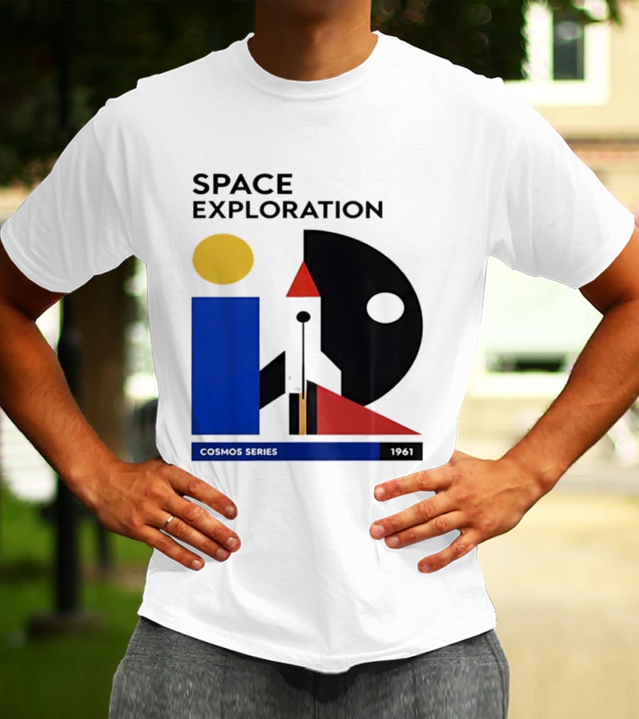 Space Exploration 1961 Cosmos Series Retro Geometric T-Shirt