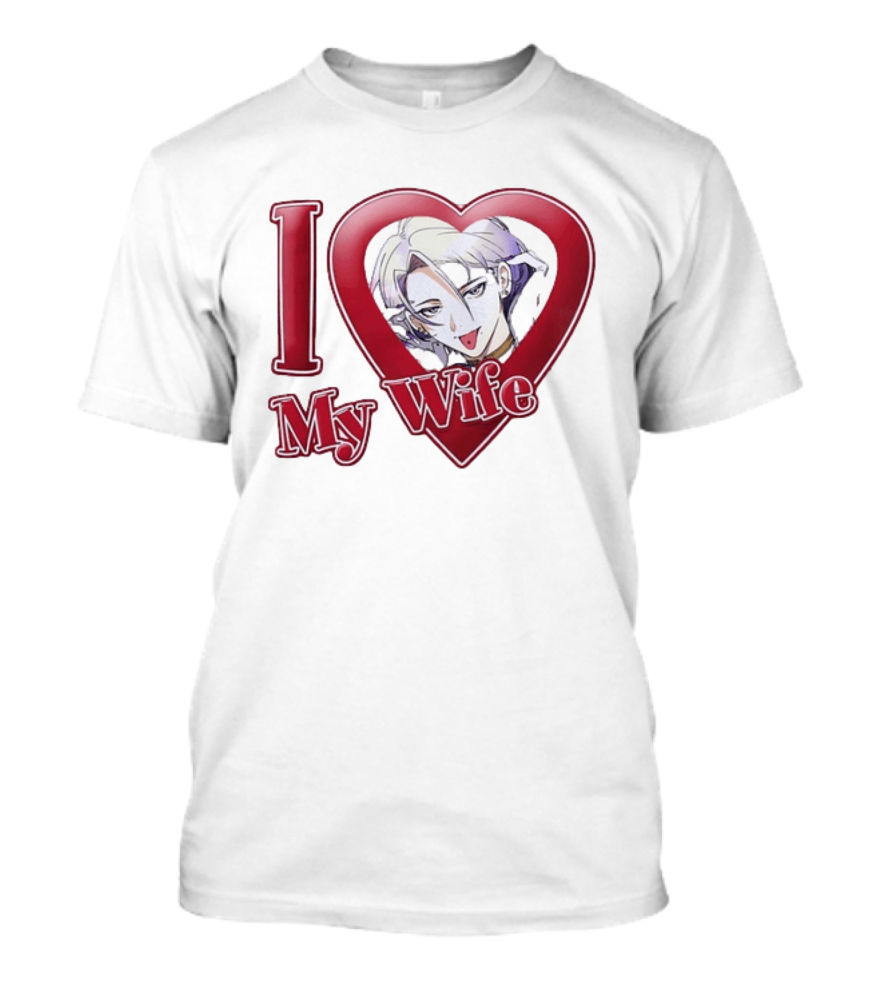I Love My Wife Anime Heart Waifu T-Shirt