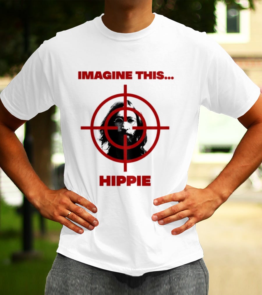 Imagine This Hippie With Target Overlay T-Shirt