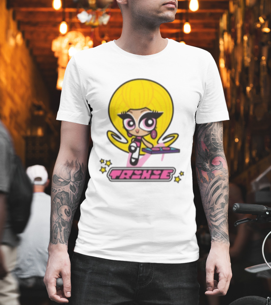 Trixie Mattel Spd Babydoll Pink Cartoon Character Stars T-Shirt