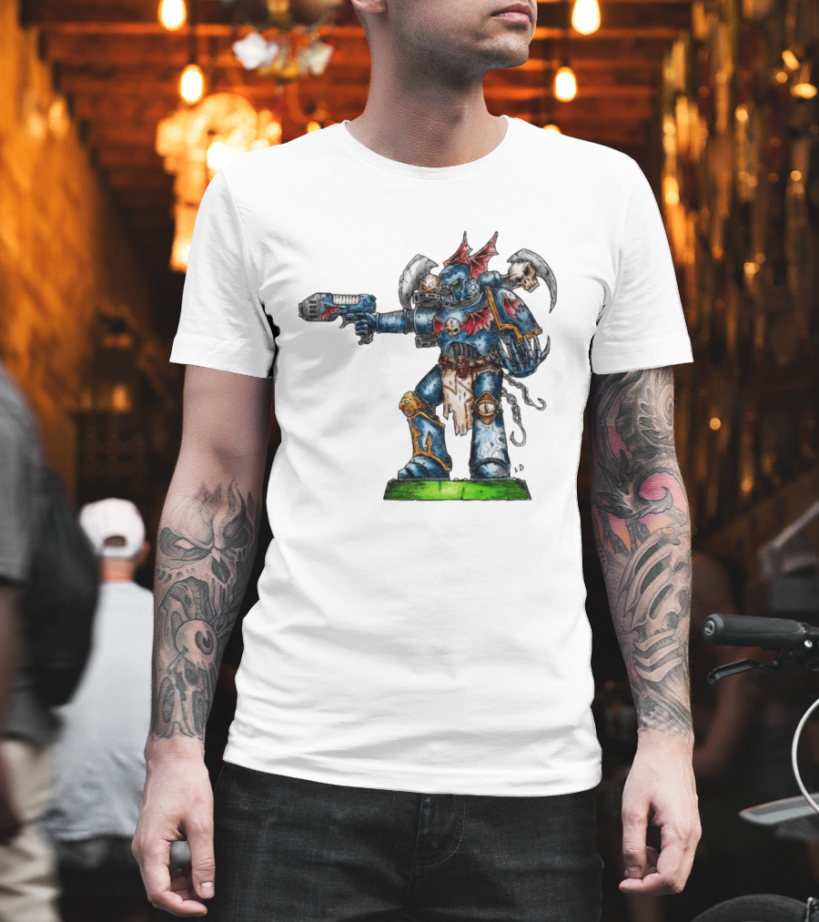 Warhammer 40K Night Lords Chaos Space Marine By Niklas Wistedt T-Shirt