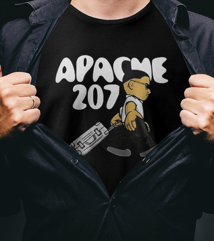 Apache 207 Arena Tour 2026 Zusatzshows Limited Edition Black Cartoon T-Shirt