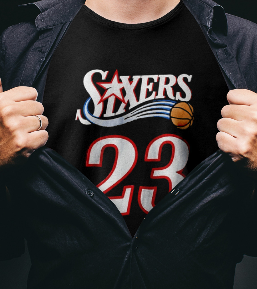 Philadelphia 76ers Number 23 Sixers Basketball Jersey T-Shirt