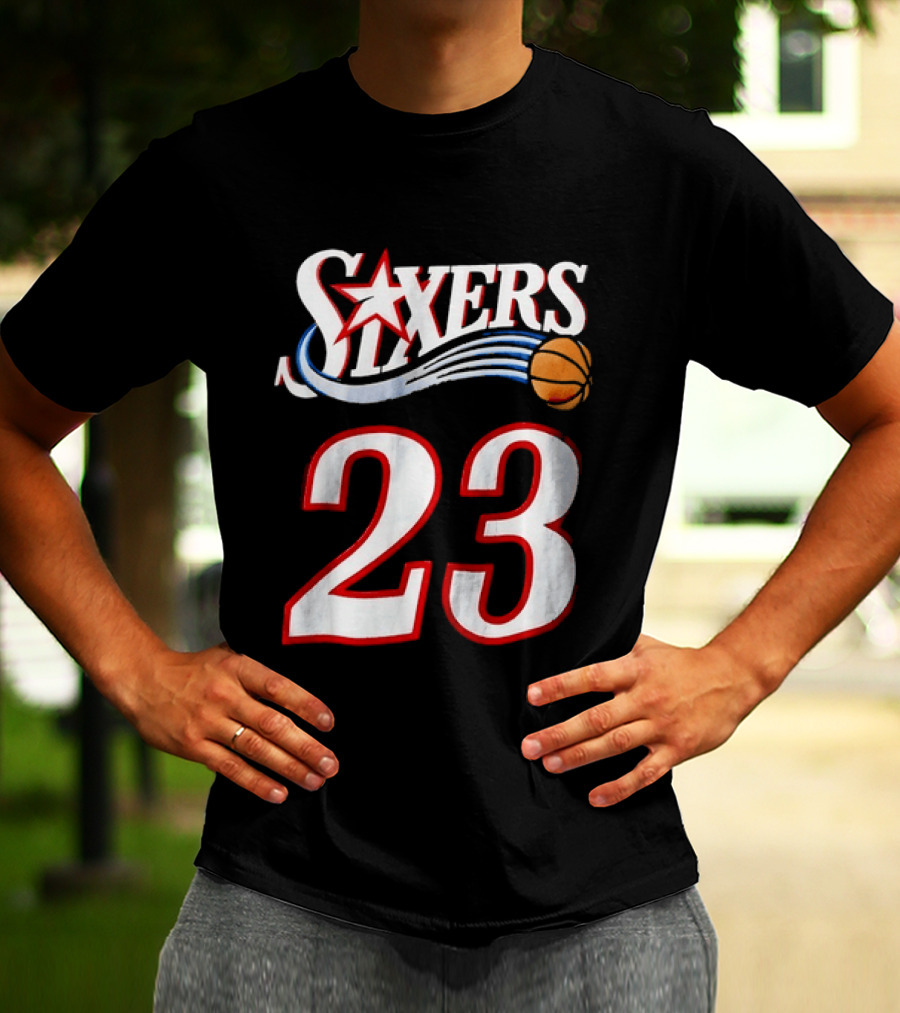 Philadelphia 76ers Number 23 Sixers Basketball Jersey T-Shirt