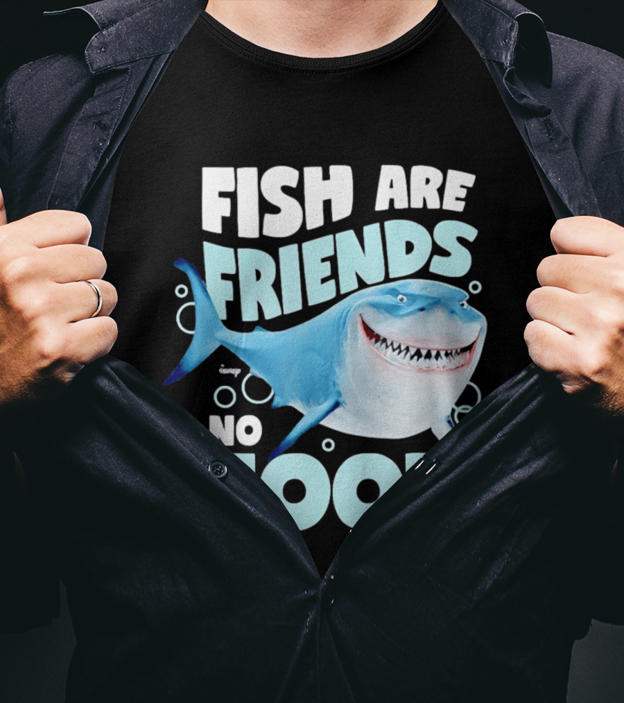 Bruce The Shark Fish Are Friends Not Food Disney Pixar T-Shirt