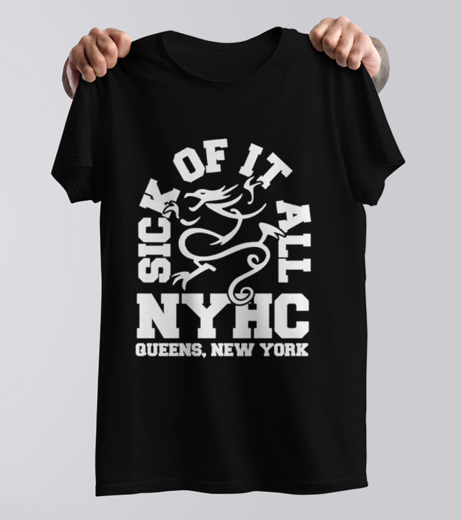 Sick Of It All NYHC Queens New York Hardcore Dragon T-Shirt