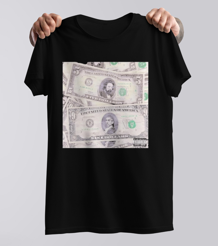 New World Depression Parody Dollar Bills Explicit Content T-Shirt