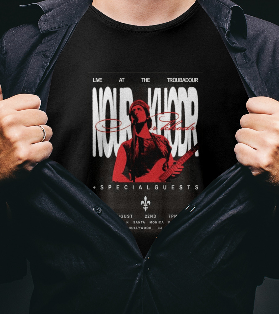 Nour Khodr Live At The Troubadour West Hollywood August 22 2026 With Special Guests T-Shirt