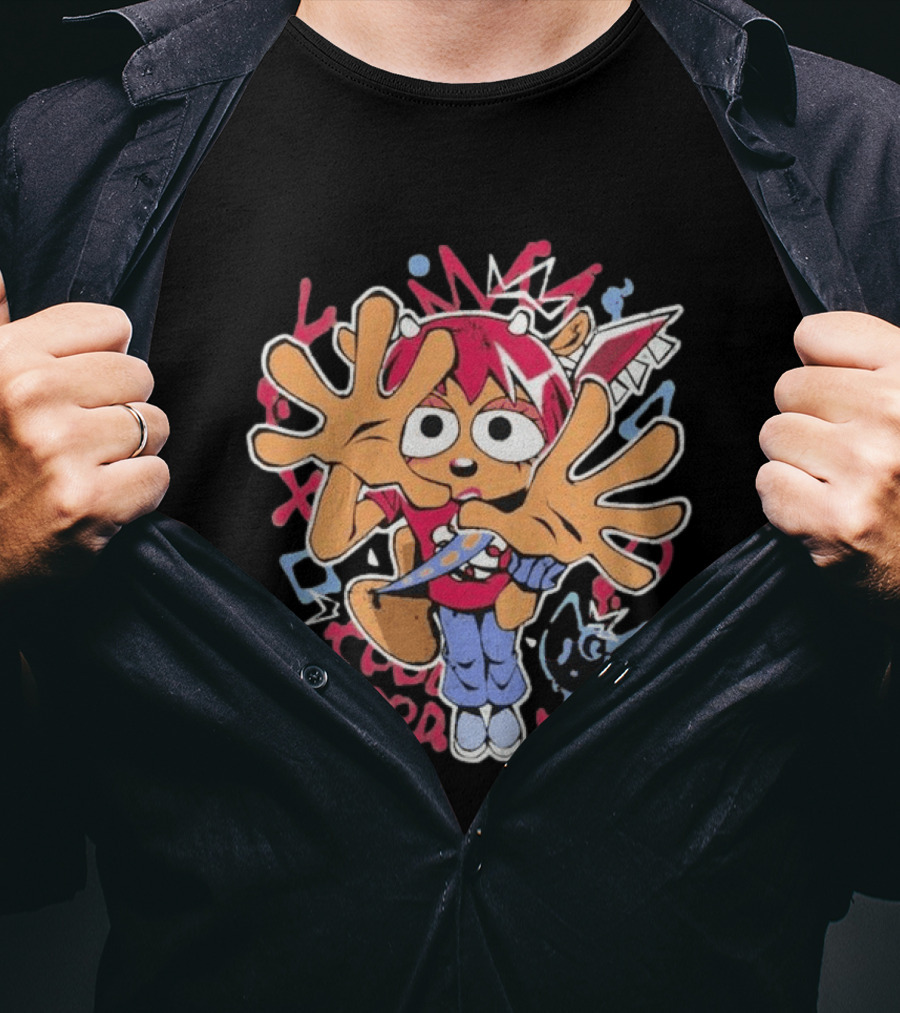 Graffiti Streetwear Character With Graffiti Style Vibes And Expressions T-Shirt